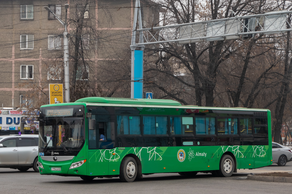 Almaty, Yutong ZK6118HGA (QazTehna) # 114 ER 02