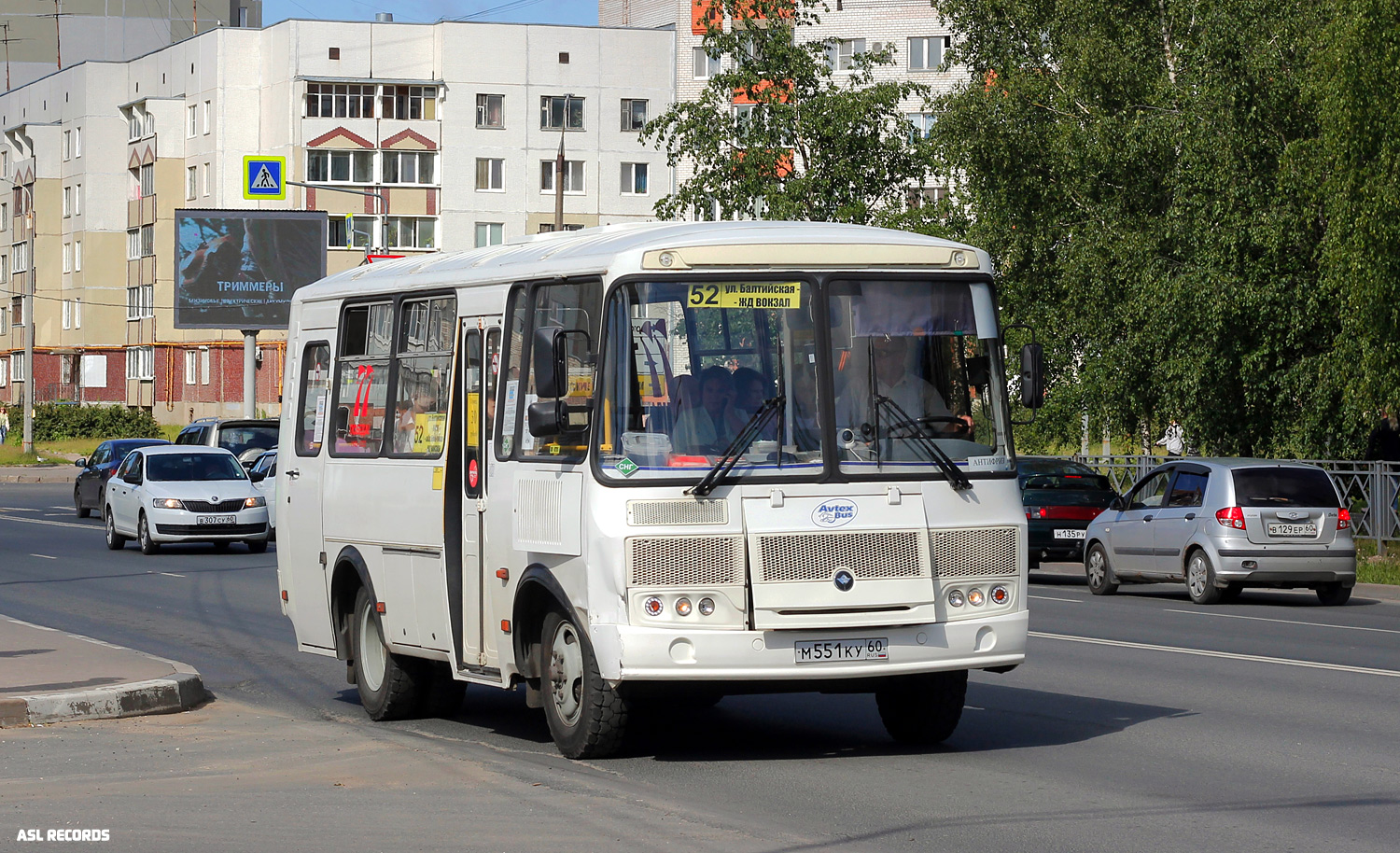 Псковская область, ПАЗ-32053 № М 551 КУ 60