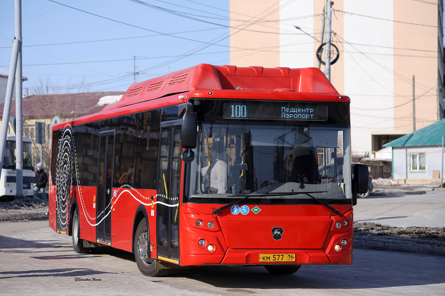 Саха (Якутия), ЛиАЗ-5292.67 (CNG) № КМ 577 14
