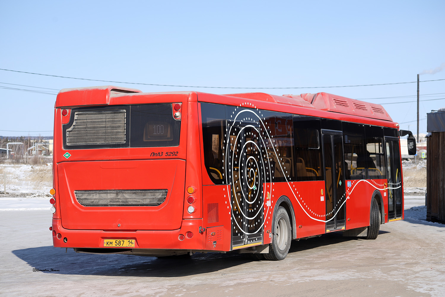 Саха (Якутия), ЛиАЗ-5292.67 (CNG) № КМ 587 14