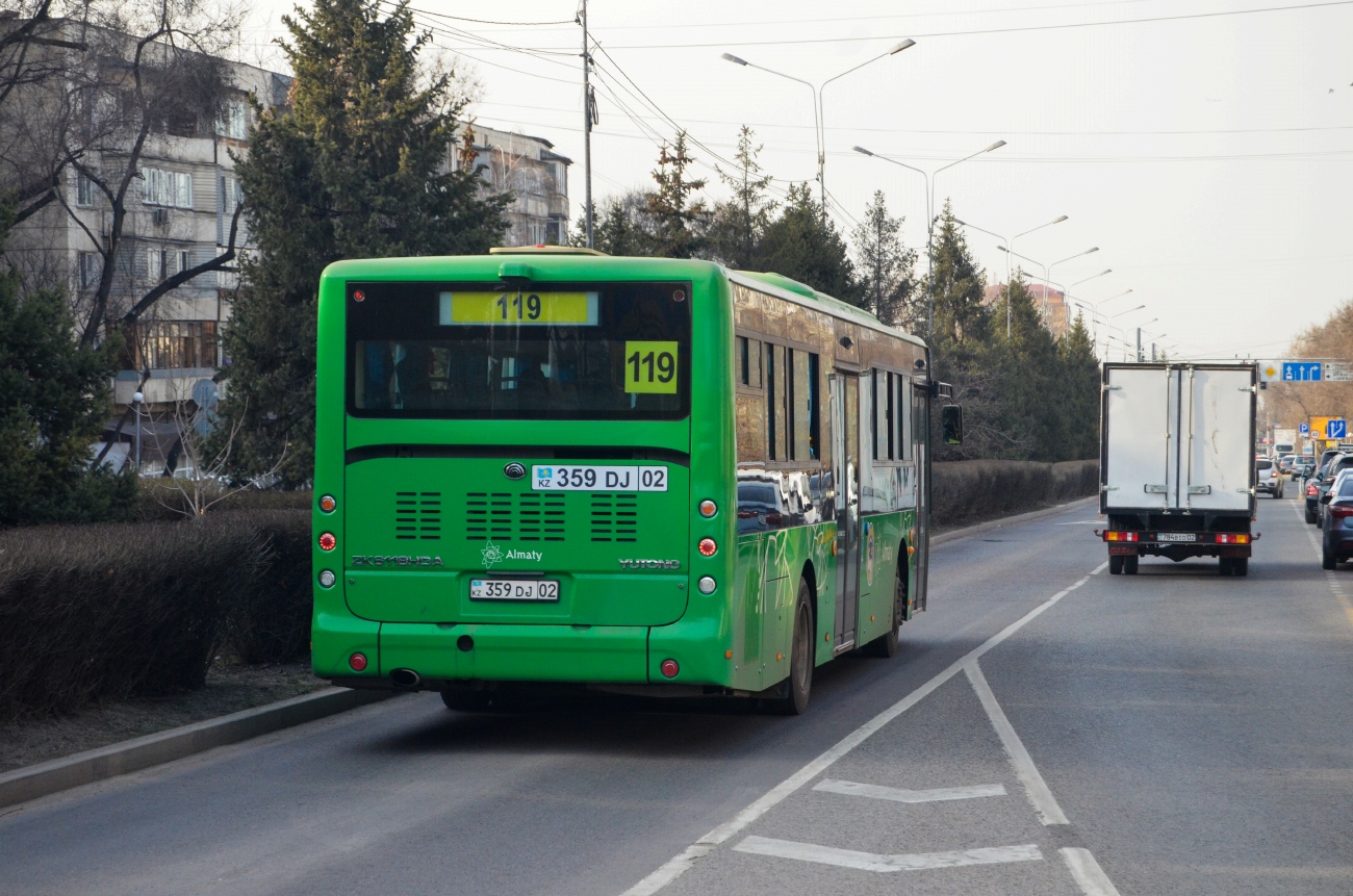 Алматы, Yutong ZK6118HGA (QazTehna) № 359 DJ 02