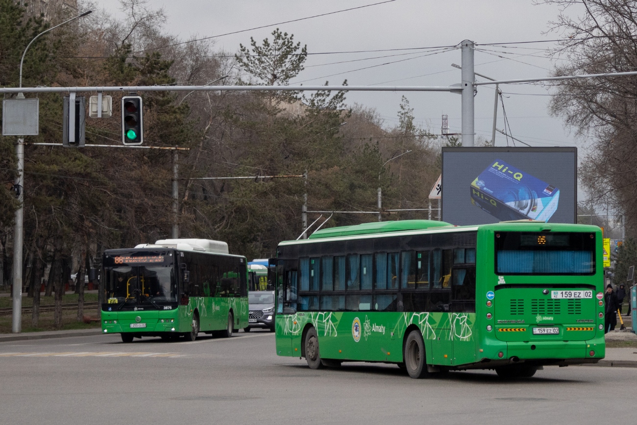 Алматы, Yutong ZK6118HGA (QazTehna) № 159 EZ 02