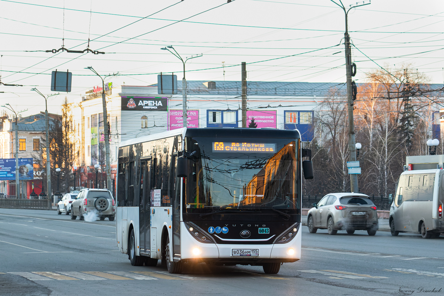 Омская область, Yutong ZK6890HGQ № 6043