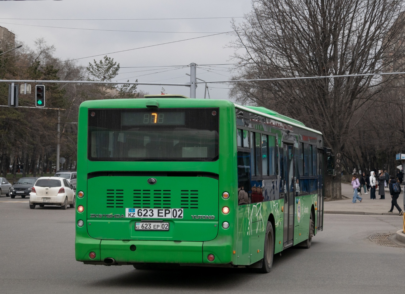 Алматы, Yutong ZK6118HGA (QazTehna) № 623 EP 02