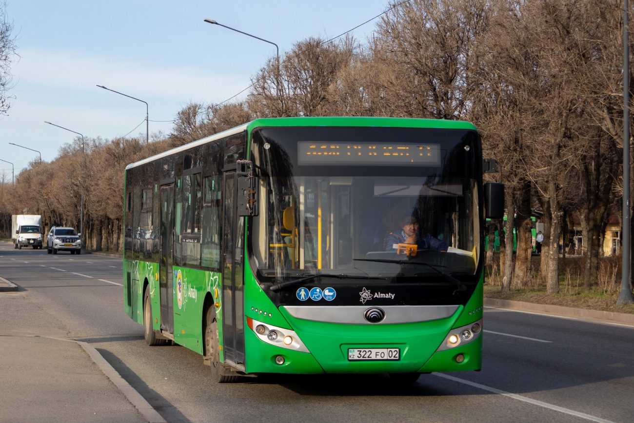Алматы, Yutong ZK6118HGA (СарыаркаАвтоПром) № 322 FO 02