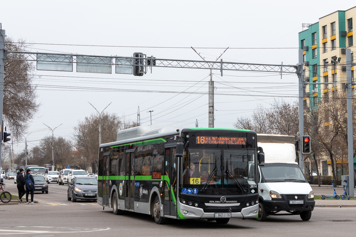 Алматы, Golden Dragon XML6125CN (Hyundai Trans Auto) № 2614