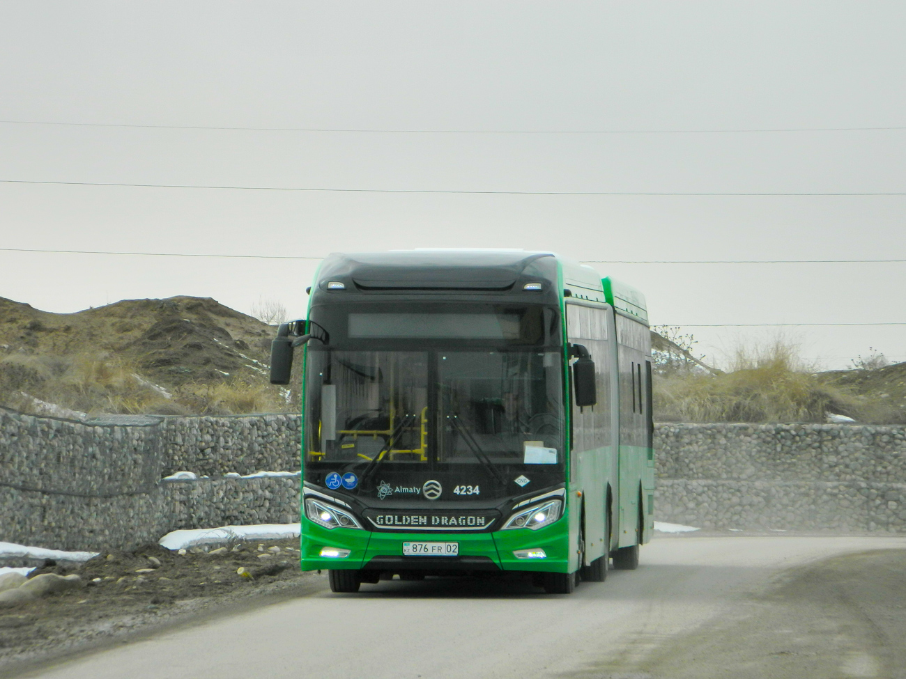 Алматы, Golden Dragon XML6185J13C (Hyundai Trans Auto) № 4234; Алматы — Новые автобусы