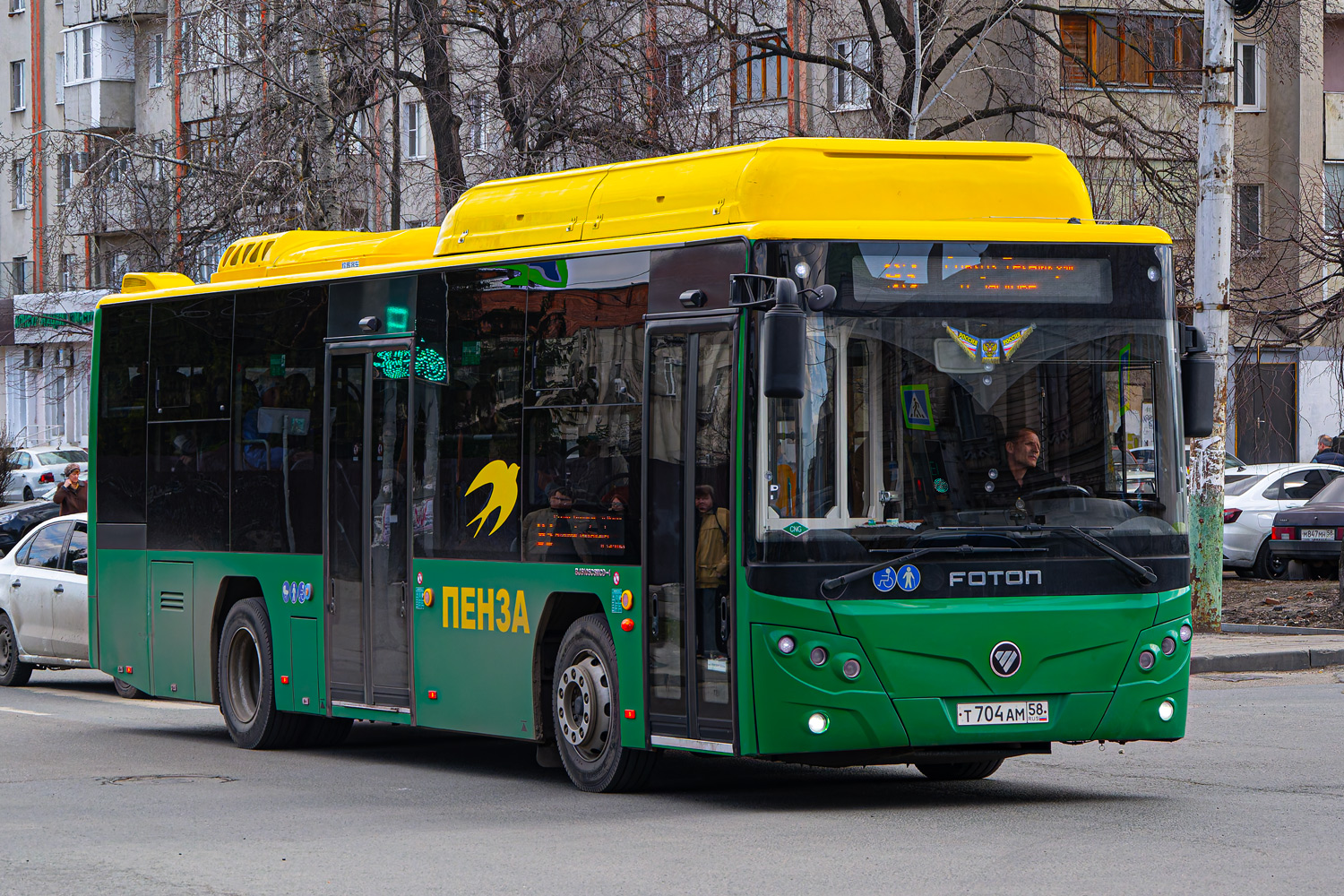 Пензенская область, Foton BJ6105C6MCD-1 № Т 704 АМ 58