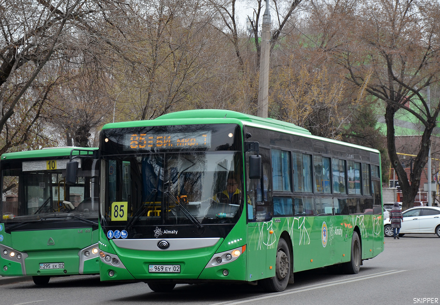 Алматы, Yutong ZK6118HGA (QazTehna) № 969 EY 02