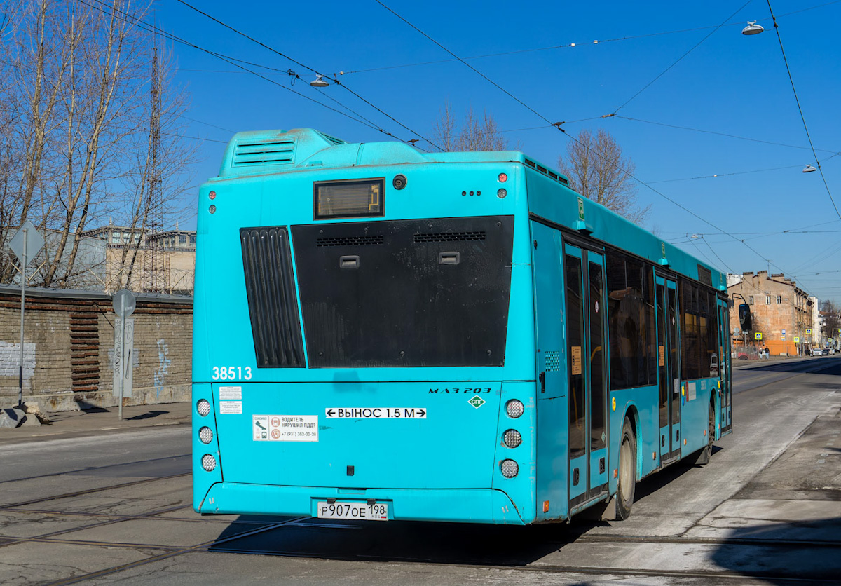 Санкт-Петербург, МАЗ-203.947 № 38513