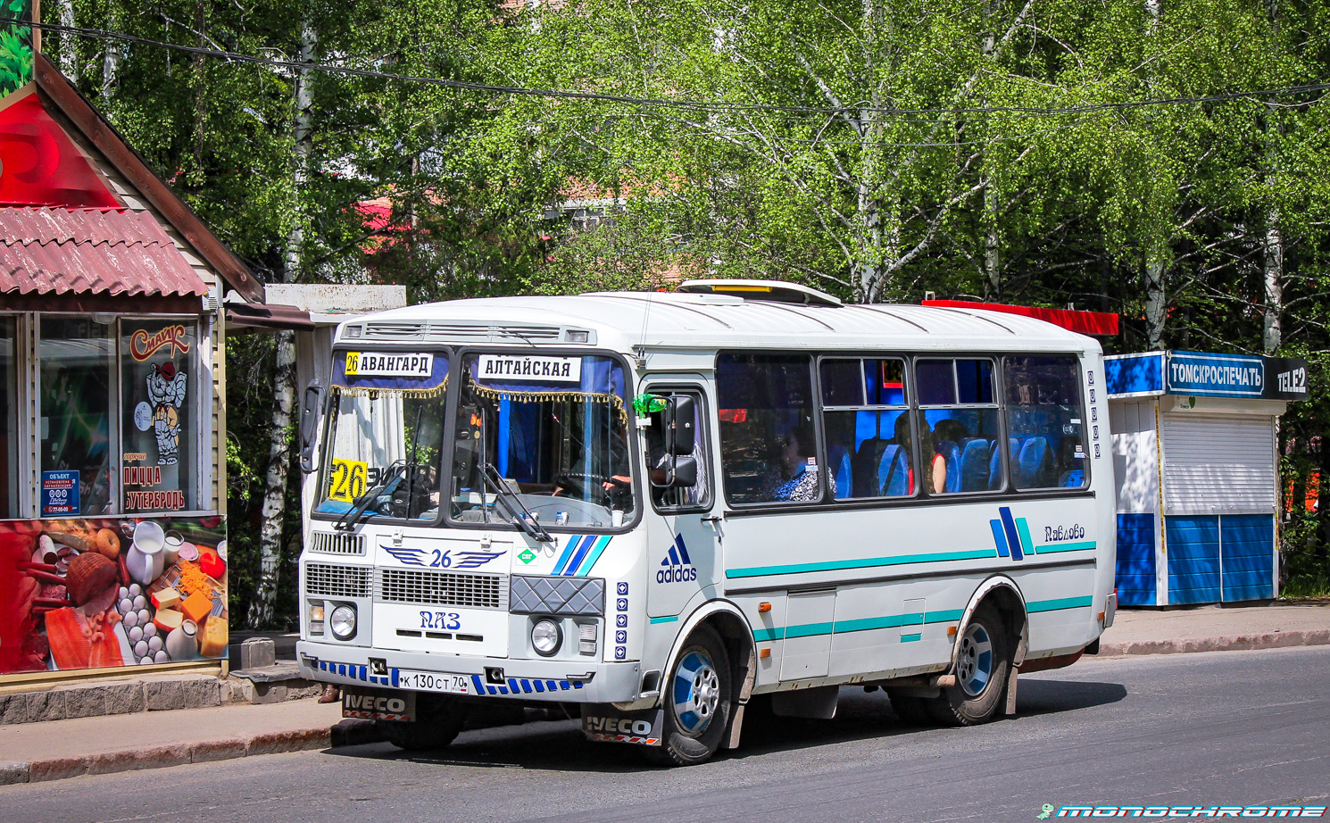 Томская область, ПАЗ-32054 № К 130 СТ 70