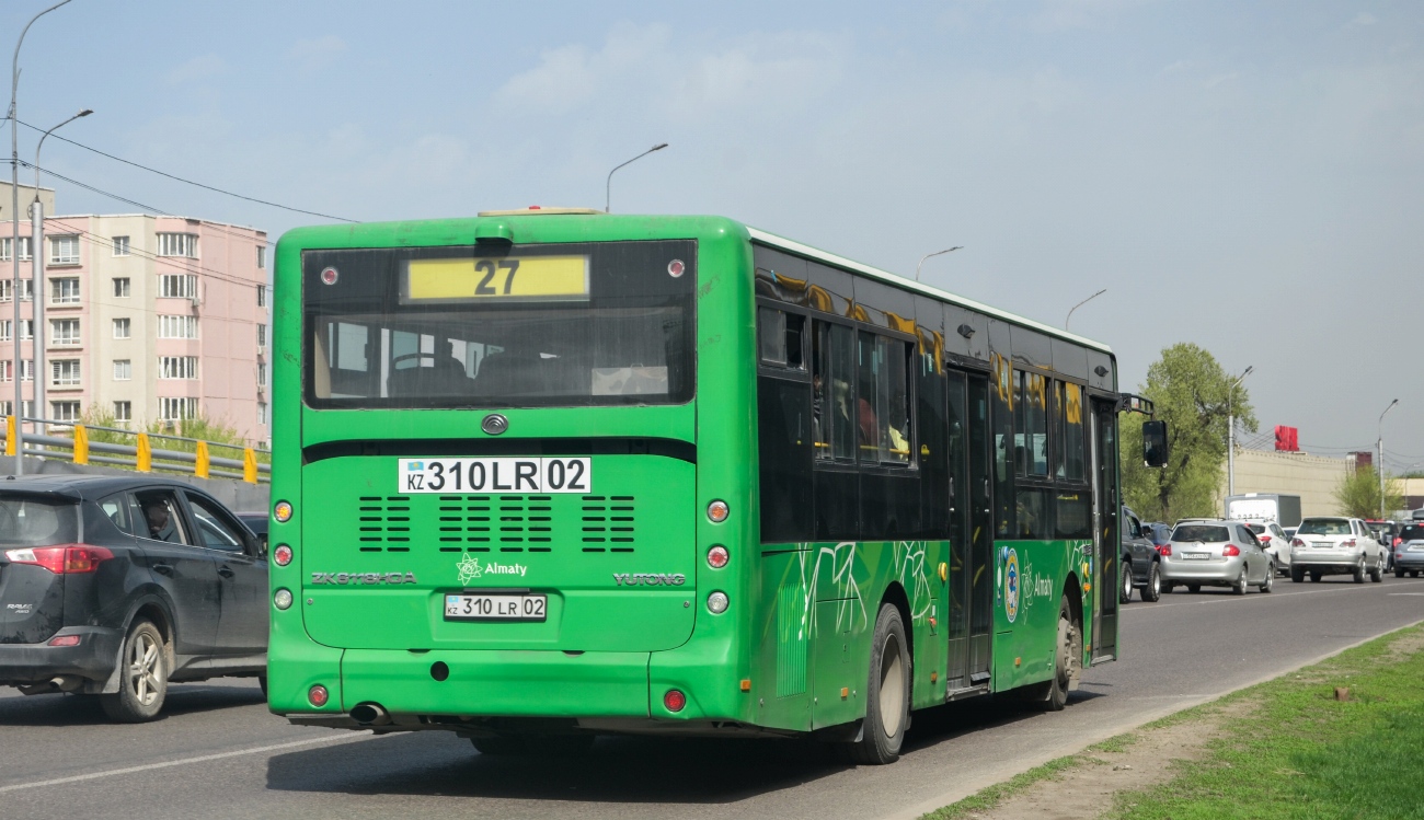 Алматы, Yutong ZK6118HGA № 310 LR 02