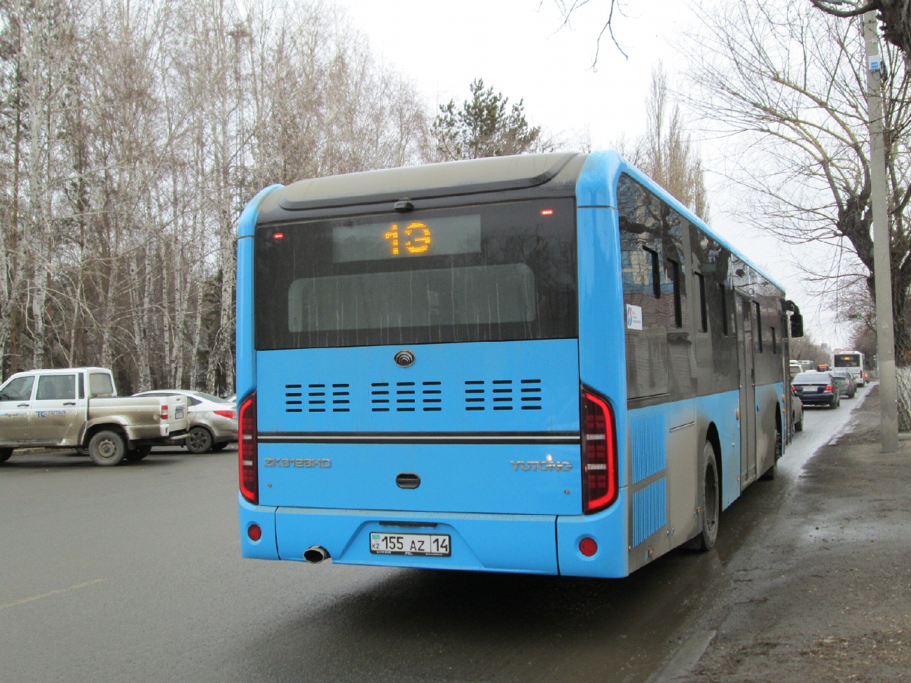 Павлодарская область, Yutong ZK6126HG (QazTehna) № 155 AZ 14