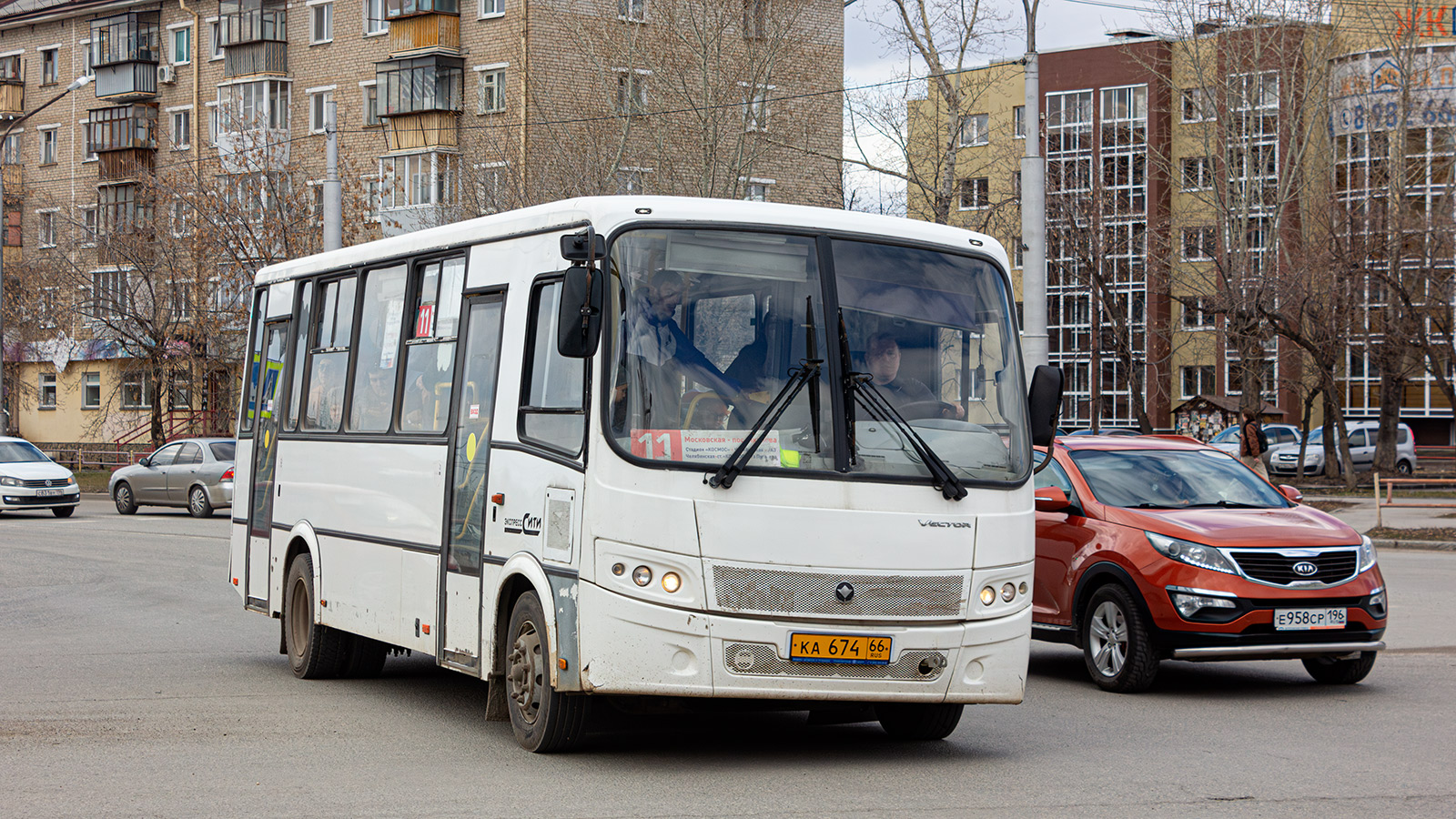 Свердловская область, ПАЗ-320412-04 "Вектор" № КА 674 66