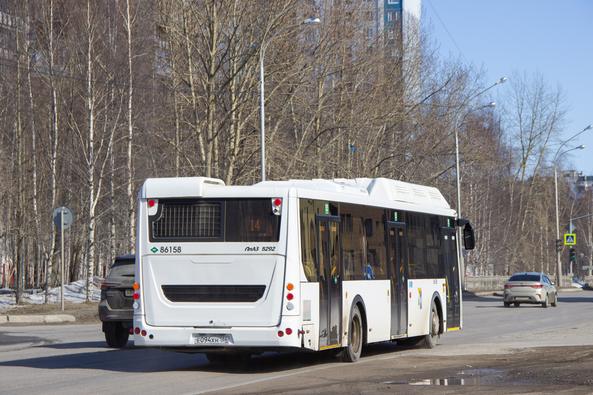 Ханты-Мансийский АО, ЛиАЗ-5292.67 (CNG) № 86158