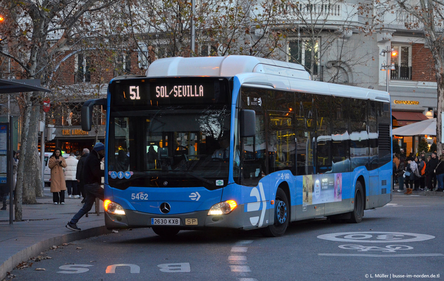 Hiszpania, Mercedes-Benz Citaro C2 NGT Nr 5462
