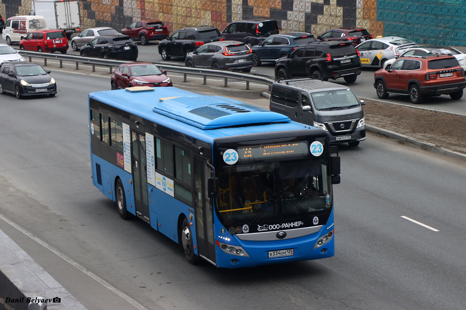 Приморский край, Yutong ZK6118HGA № В 334 ОН 125
