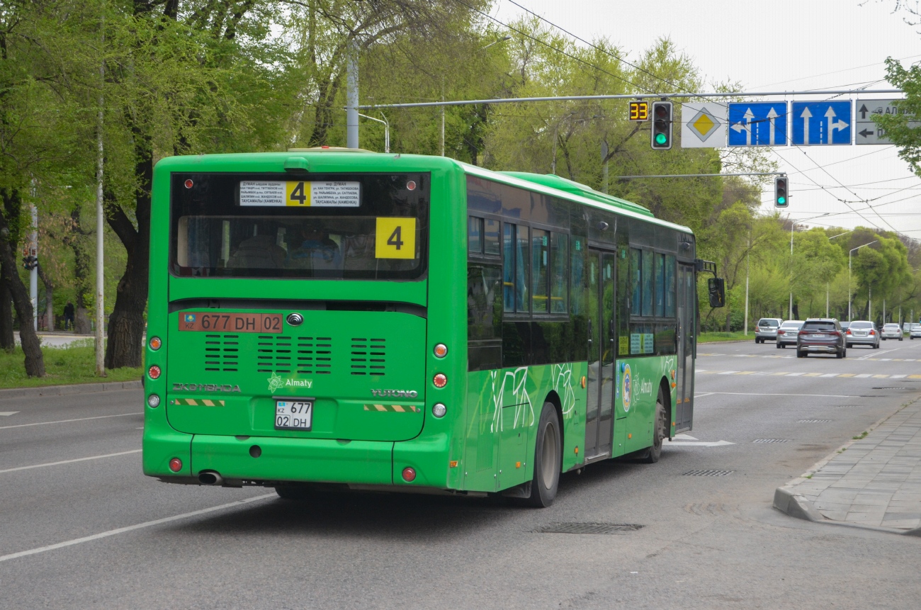 Алматы, Yutong ZK6118HGA (QazTehna) № 677 DH 02