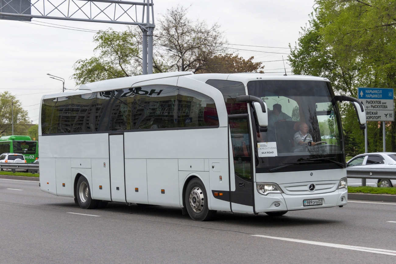 Almaty, Mercedes-Benz Travego II 15RHD facelift Nr. 989 DFB 02