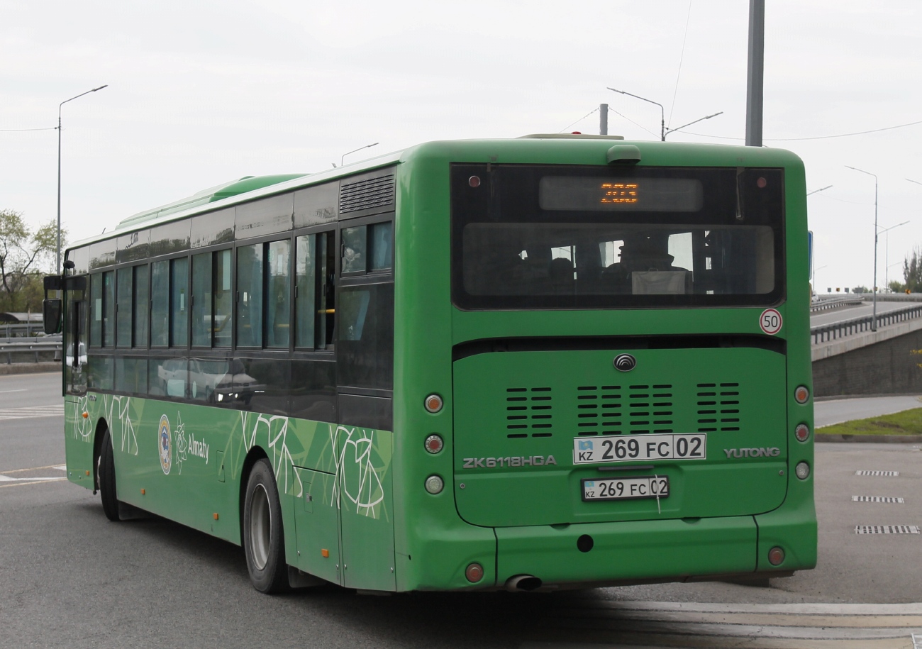 Алматы, Yutong ZK6118HGA (QazTehna) № 269 FC 02