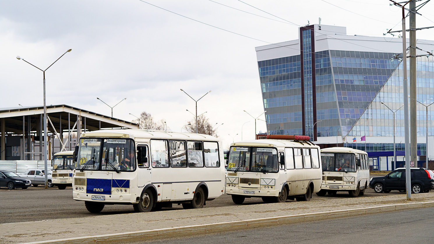 Томская область, ПАЗ-32054 № К 537 ТМ 70; Томская область, ПАЗ-32054 № Н 764 ЕК 70; Томская область, ПАЗ-32054 № С 731 НТ 70; Томская область — Разные фотографии — Томск