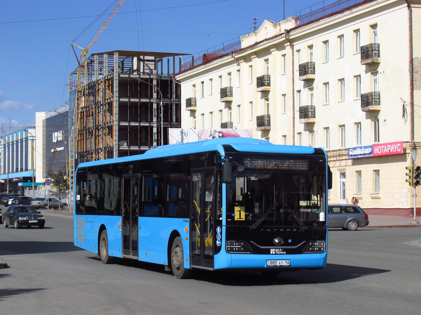Павлодарская область, Yutong ZK6126HG (QazTehna) № 885 AY 14