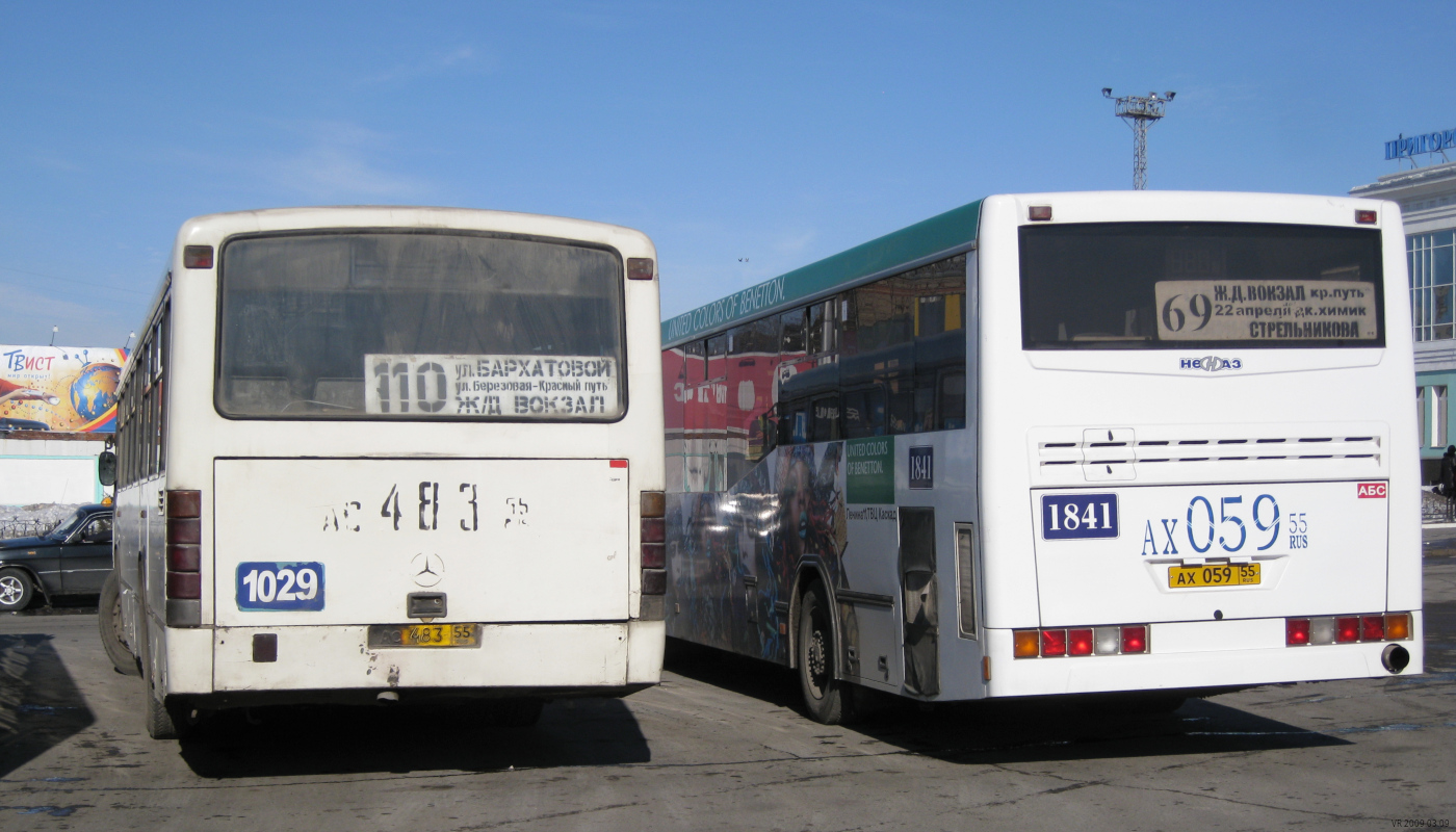 Омская область, Mercedes-Benz O345 № 1029