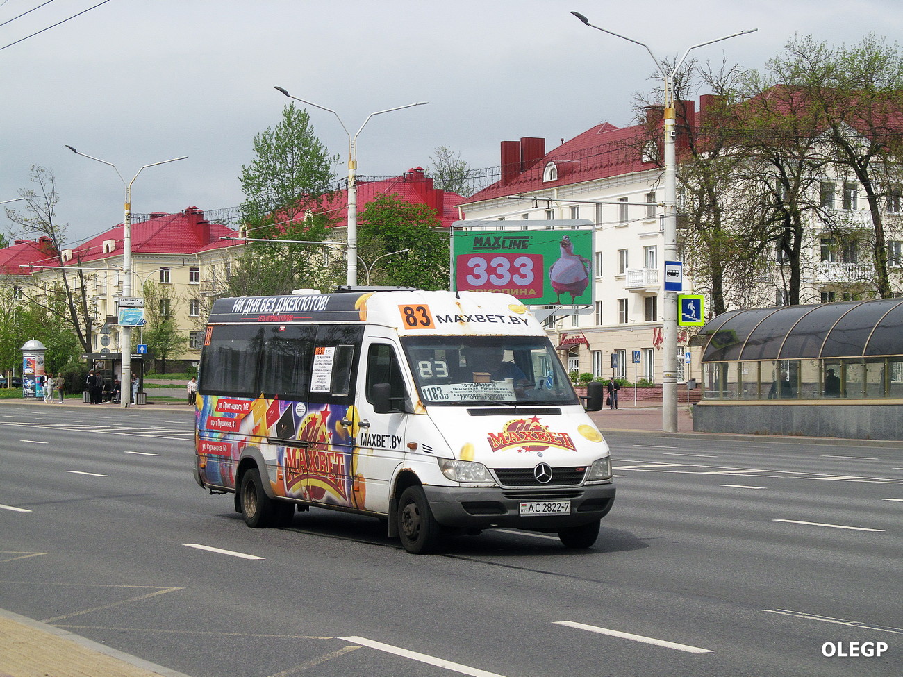 Минск, Луидор-2232* (MB Sprinter Classic) № АС 2822-7