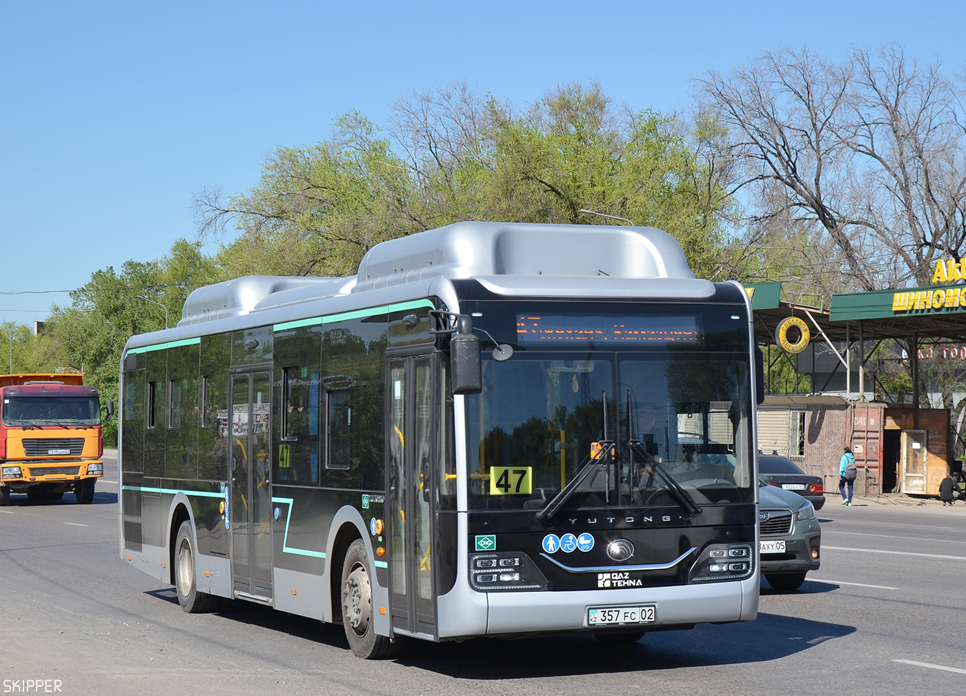 Алматы, Yutong ZK6116HG (QazTehna) № 357 FC 02