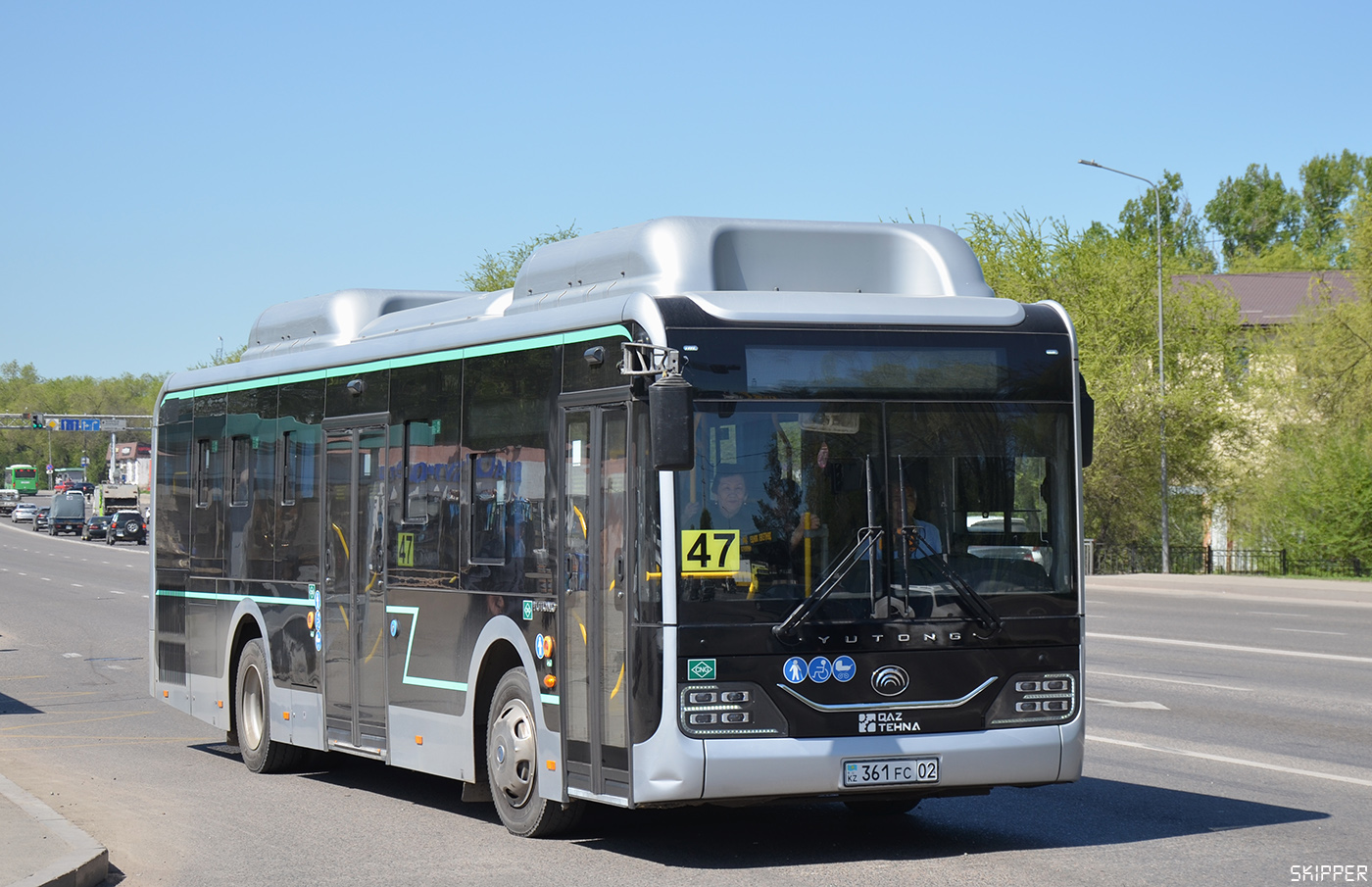 Алматы, Yutong ZK6116HG (QazTehna) № 361 FC 02