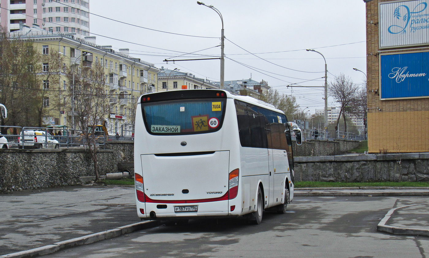 Свердловская область, Yutong ZK6938HB9 № Р 187 УО 196