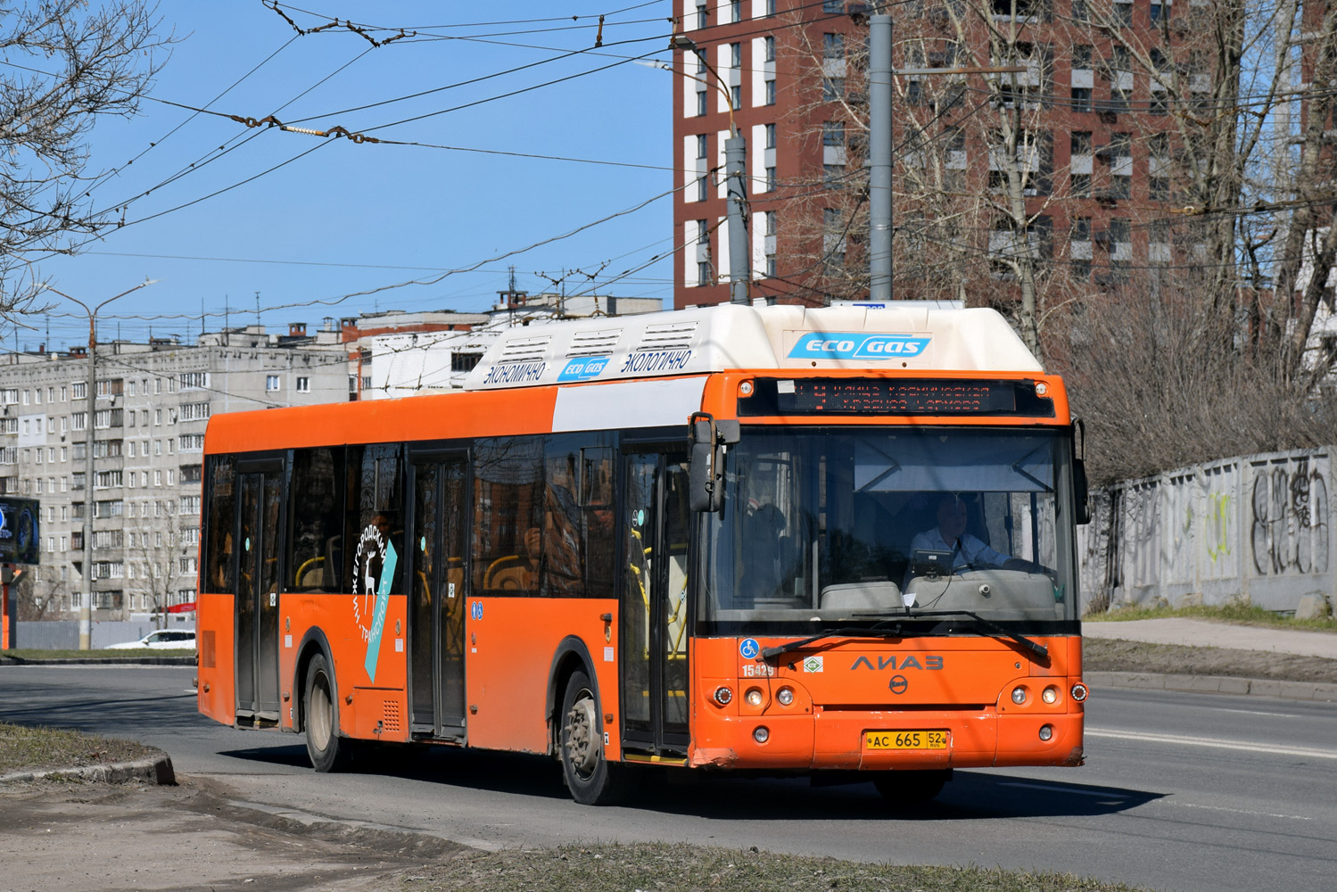 Нижегородская область, ЛиАЗ-5292.67 (CNG) № 15429