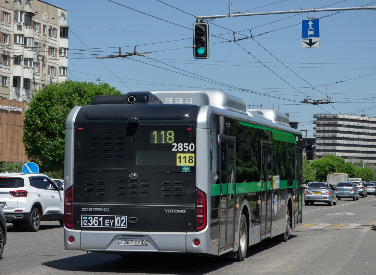 Алматы, Yutong ZK6126HG (QazTehna) № 2850