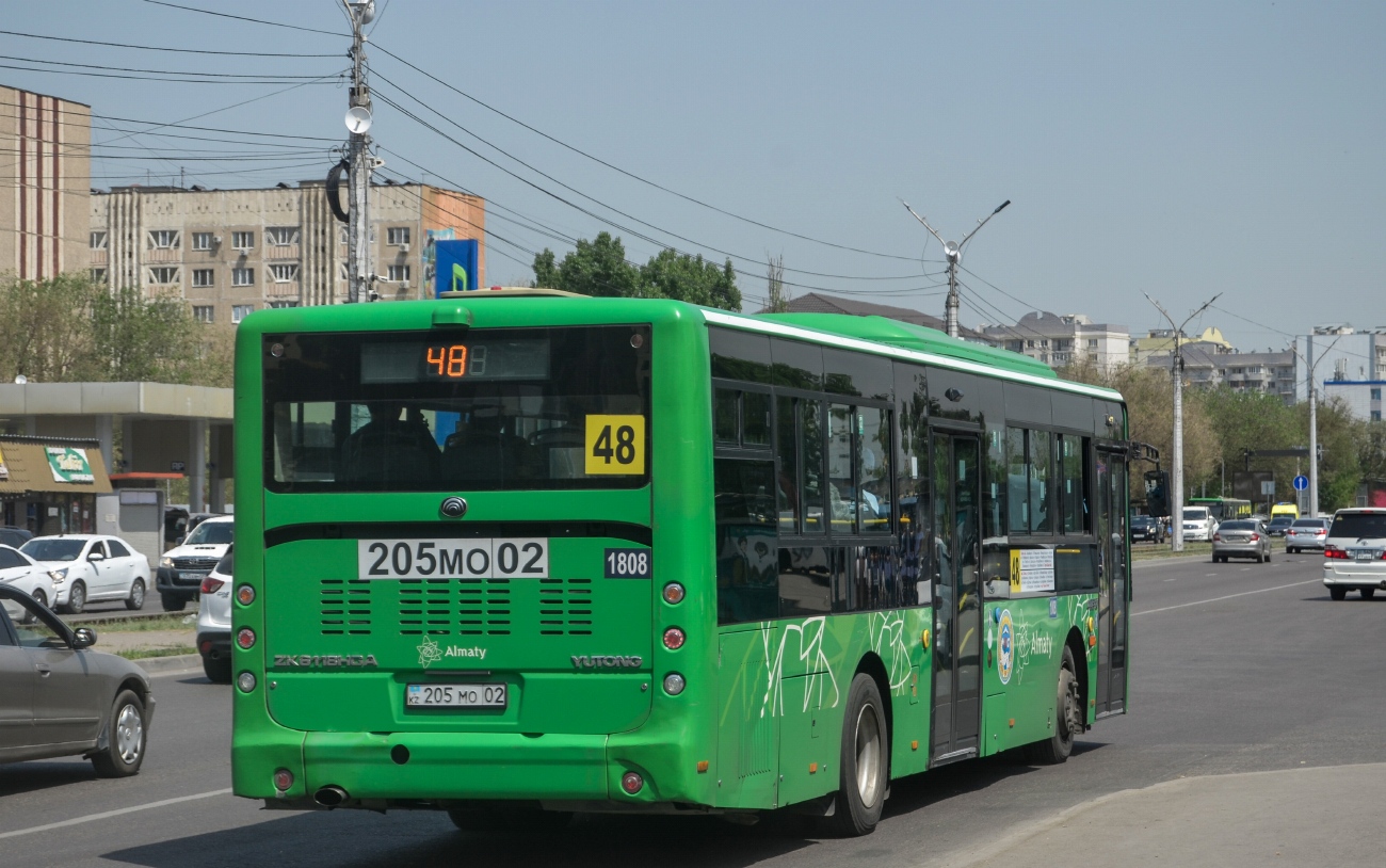 Алматы, Yutong ZK6118HGA № 1808