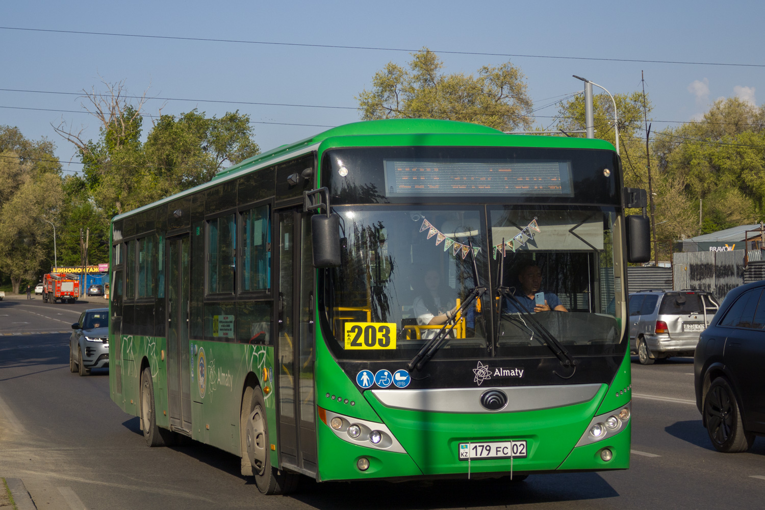 Алматы, Yutong ZK6118HGA (QazTehna) № 179 FC 02