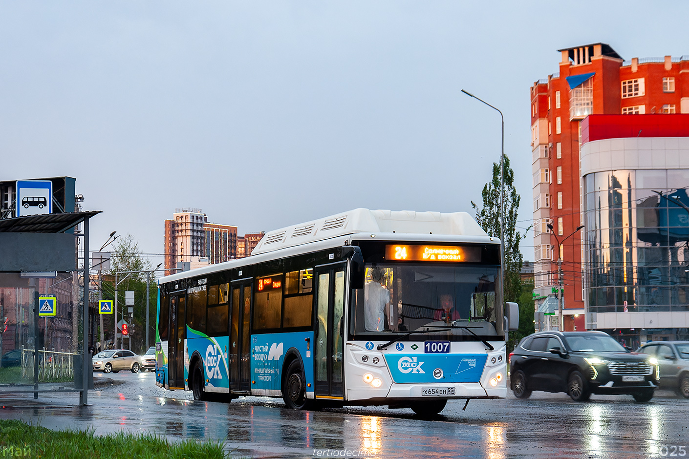 Омская область, ЛиАЗ-5292.67 (CNG) № 1007