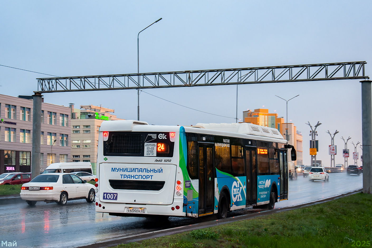 Омская область, ЛиАЗ-5292.67 (CNG) № 1007