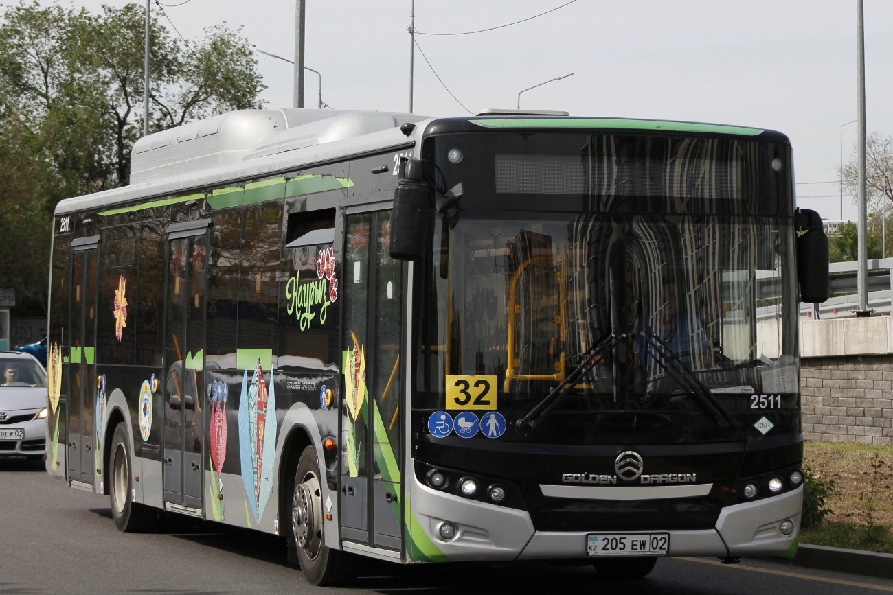 Алматы, Golden Dragon XML6125CN (Hyundai Trans Auto) № 2511