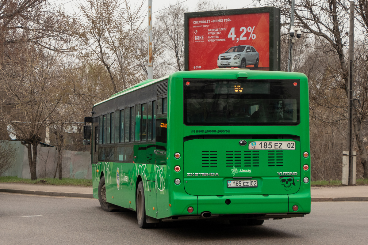 Almaty, Yutong ZK6118HGA (QazTehna) Nr. 185 EZ 02
