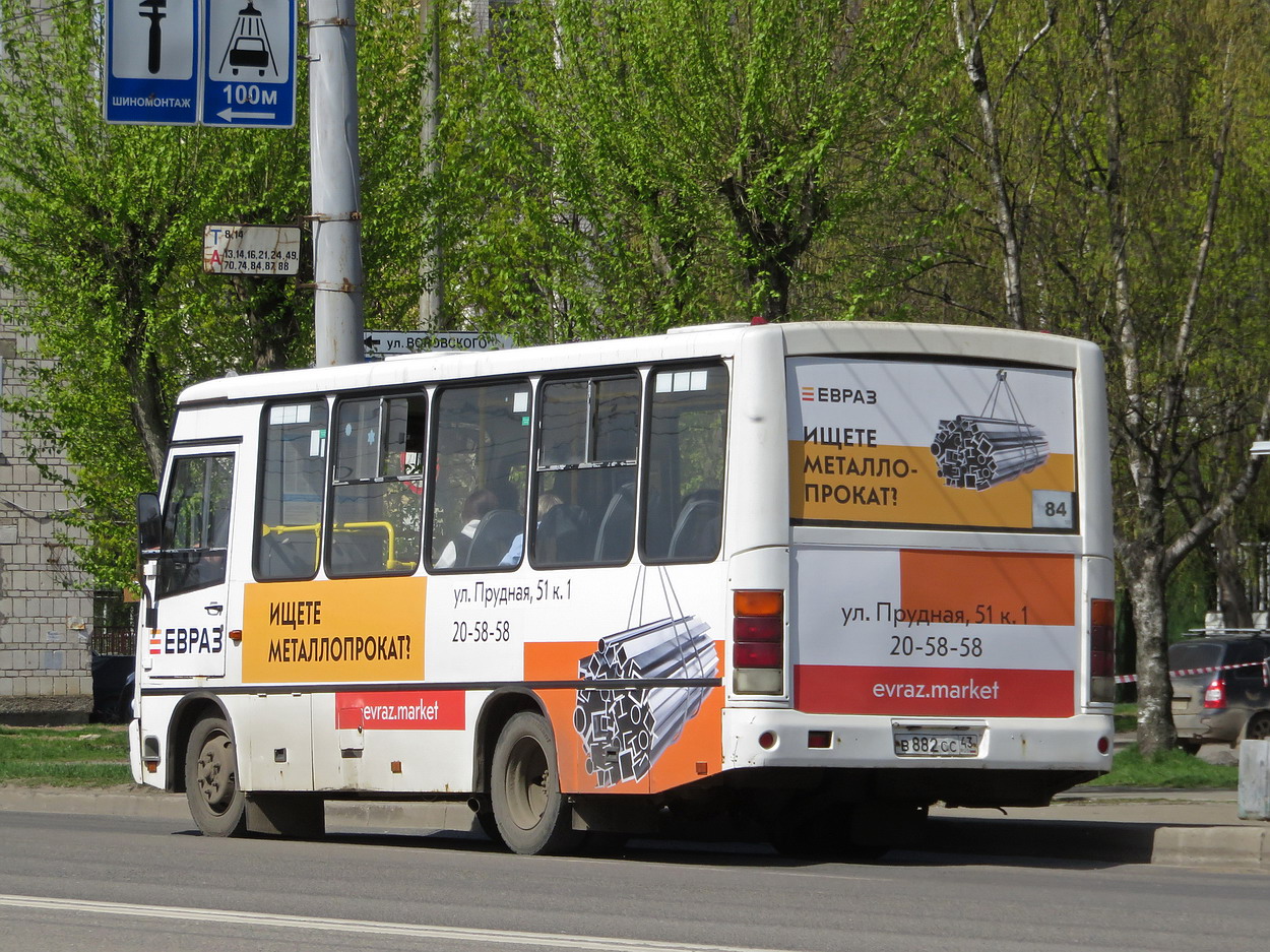 Кировская область, ПАЗ-320402-05 № В 882 СС 43