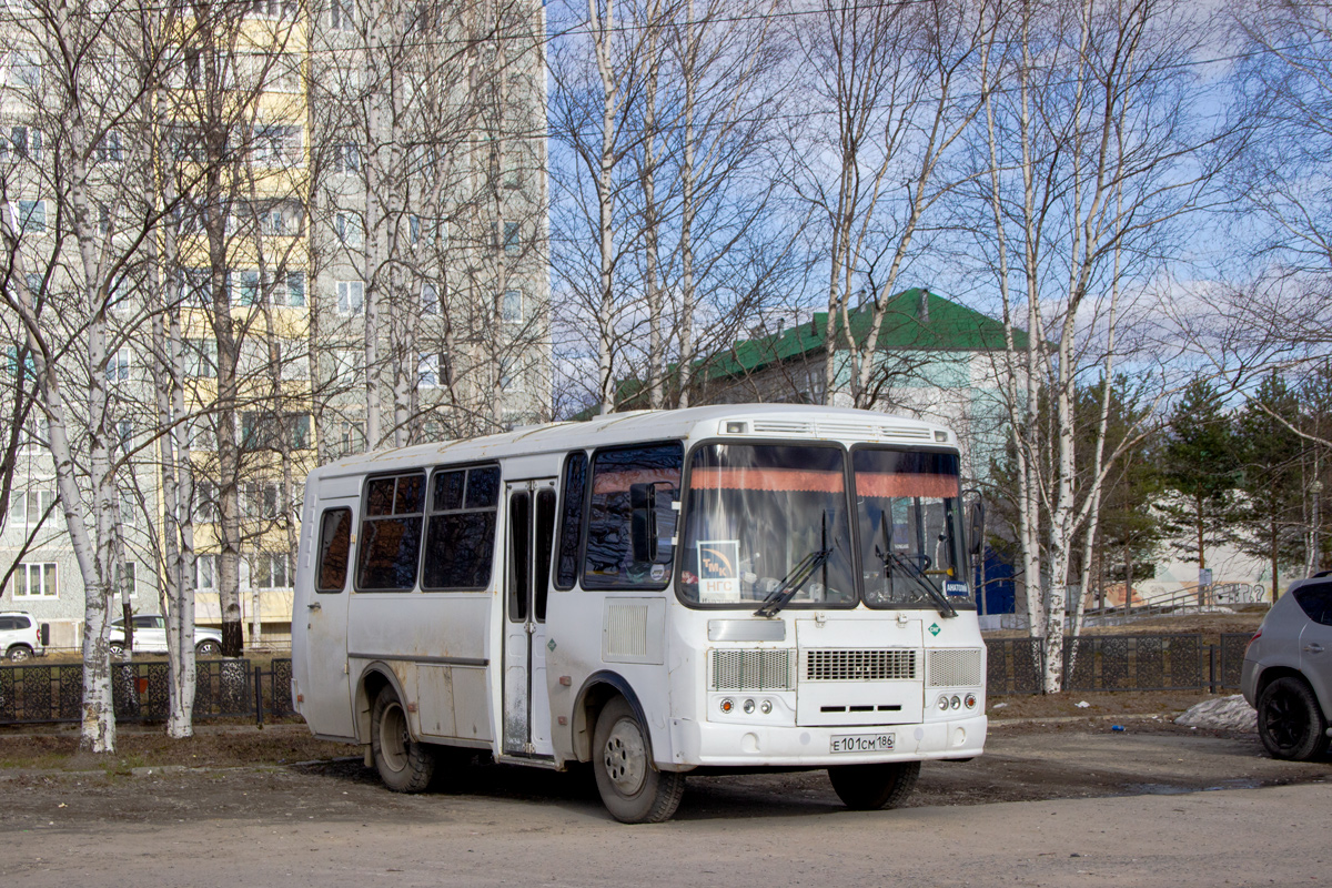 Ханты-Мансийский АО, ПАЗ-32053-50 № Е 101 СМ 186