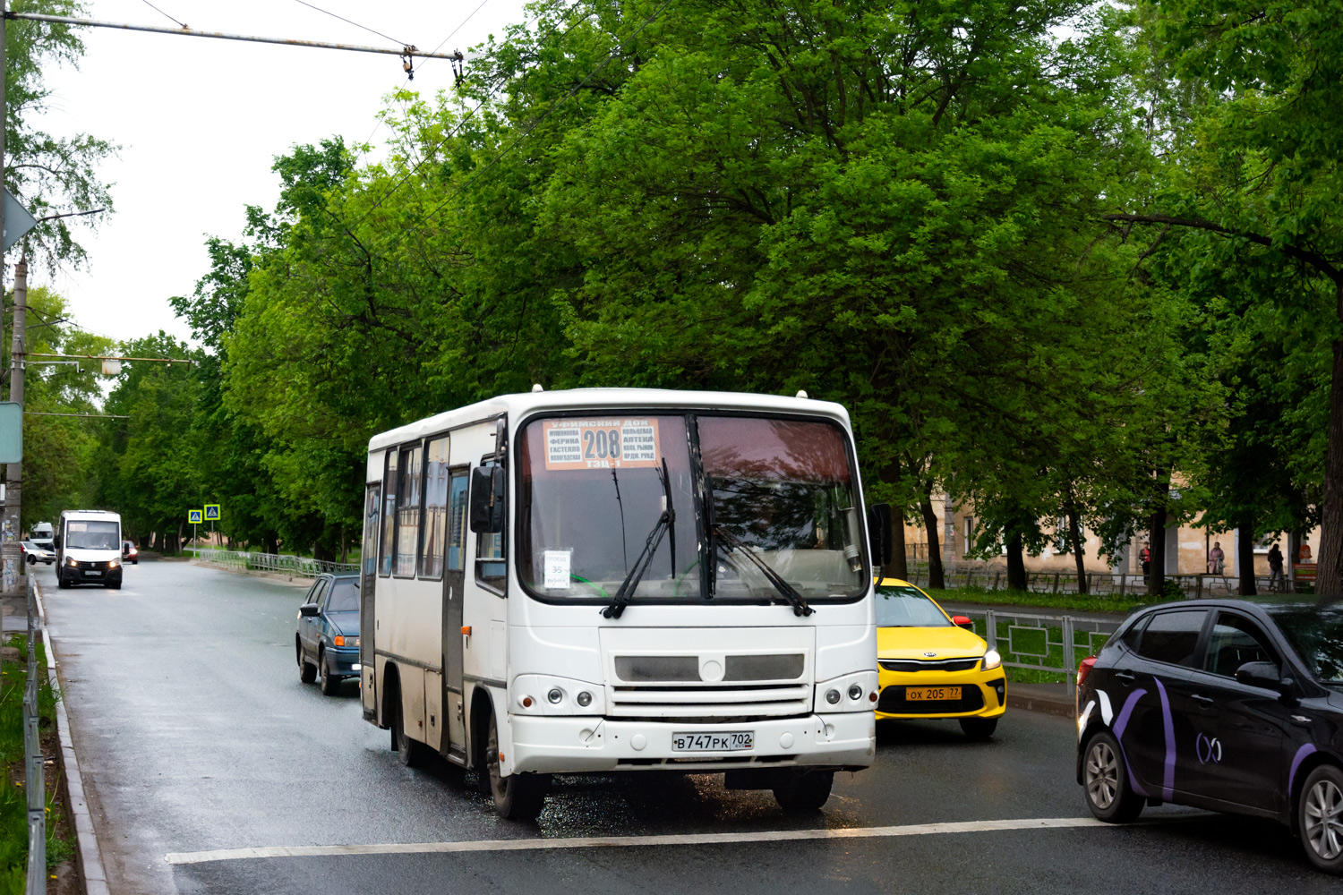 Башкортостан, ПАЗ-320302-08 № В 747 РК 702