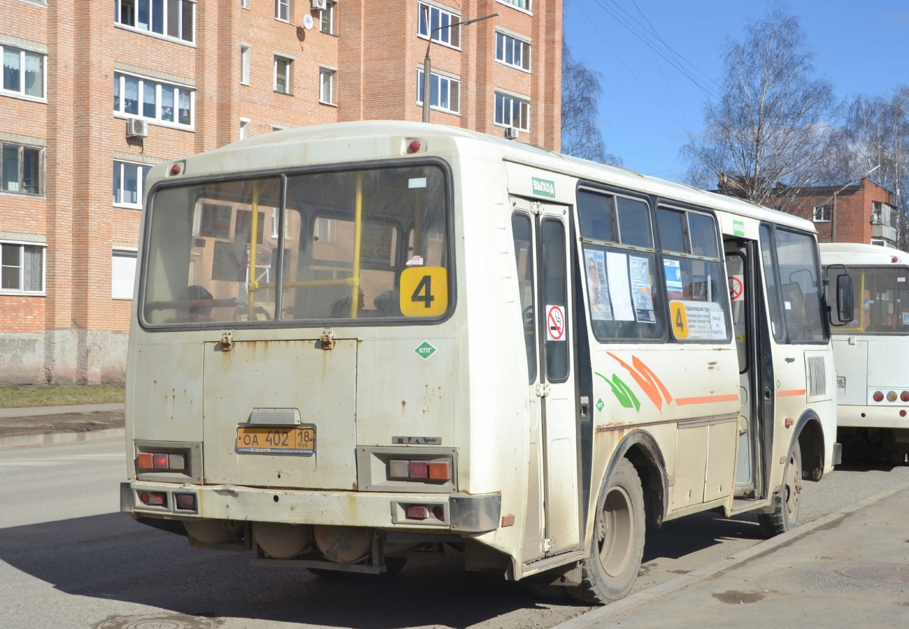 Удмуртия, ПАЗ-32054 № ОА 402 18