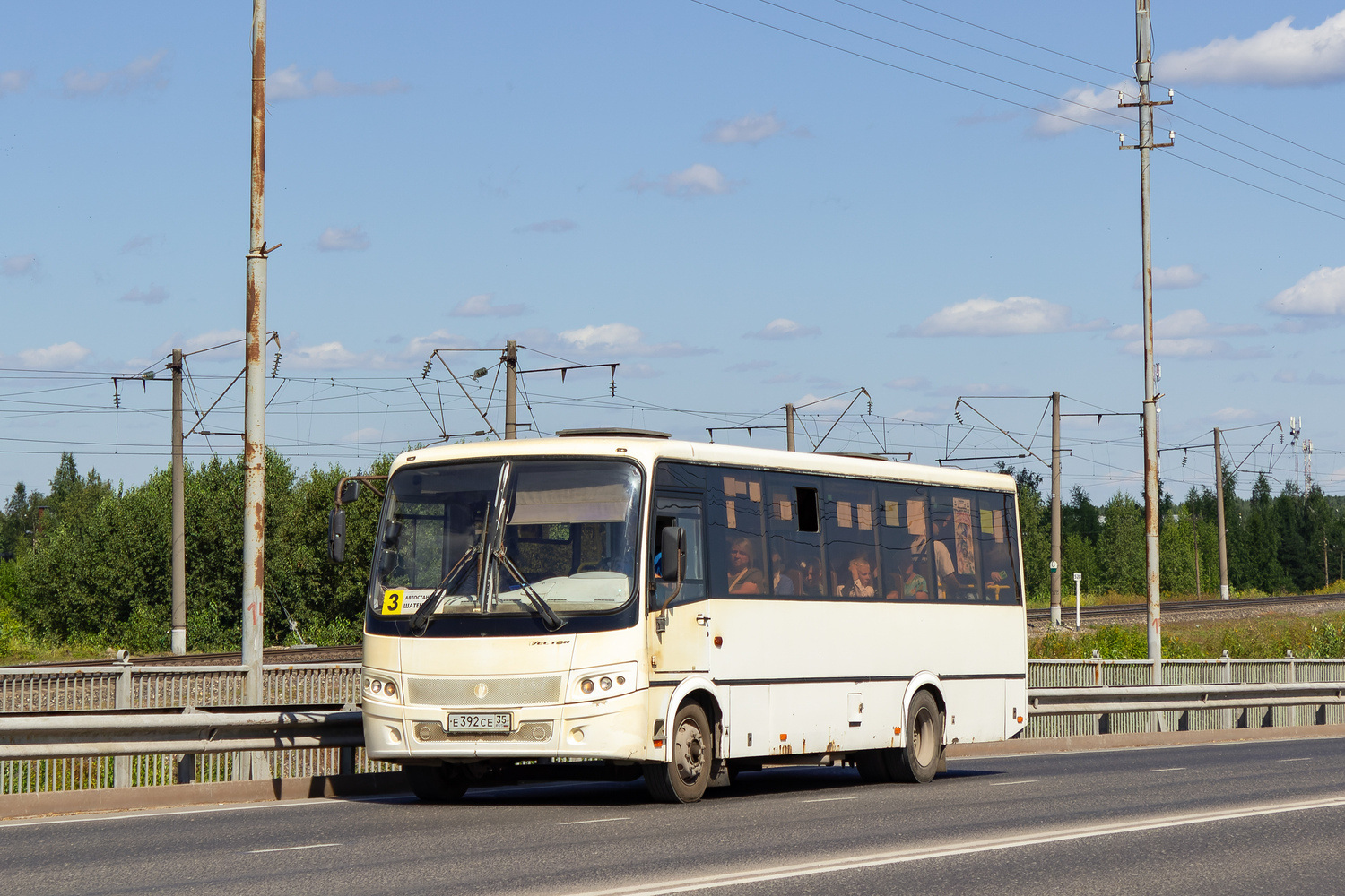 Вологодская область, ПАЗ-320414-05 "Вектор" (1-2) № Е 392 СЕ 35