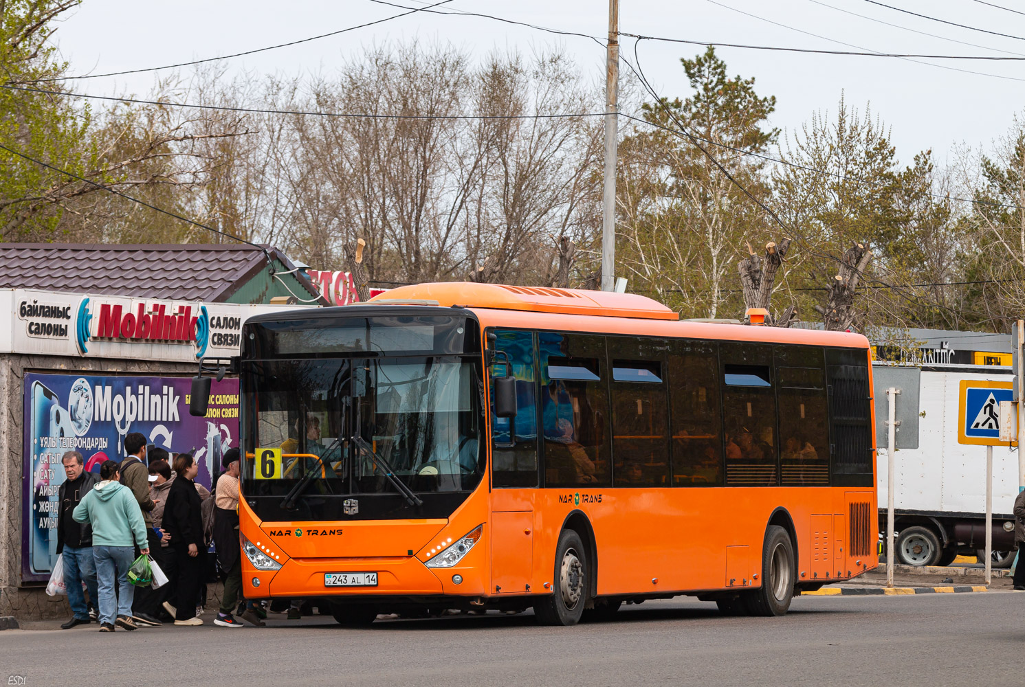 Павлодарская область, Zhong Tong LCK6125HGAN (СемАЗ) № 243 AL 14
