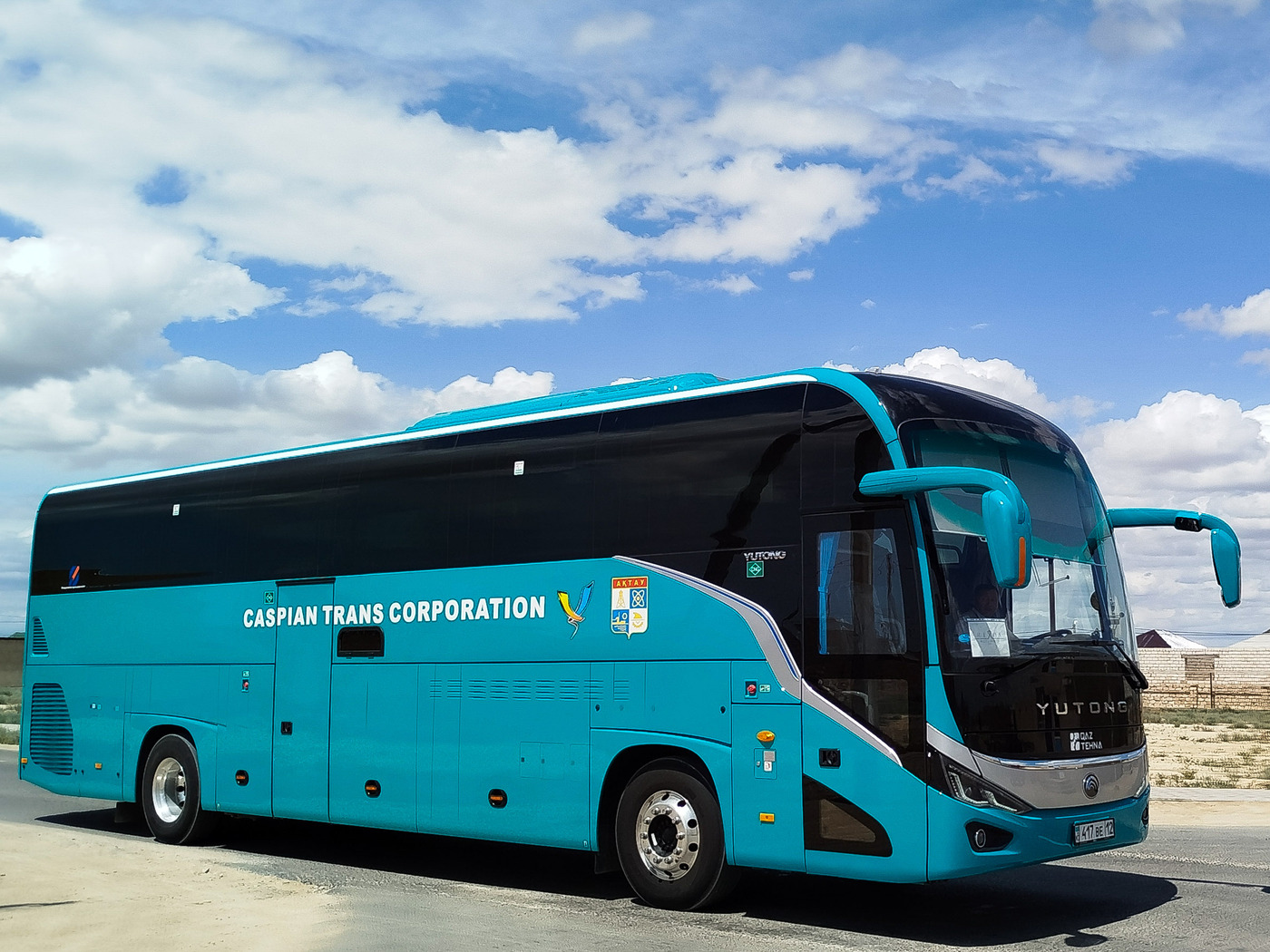 Мангистауская область, Yutong C12PRO (ZK6128HN, QazTehna) № 417 BE 12