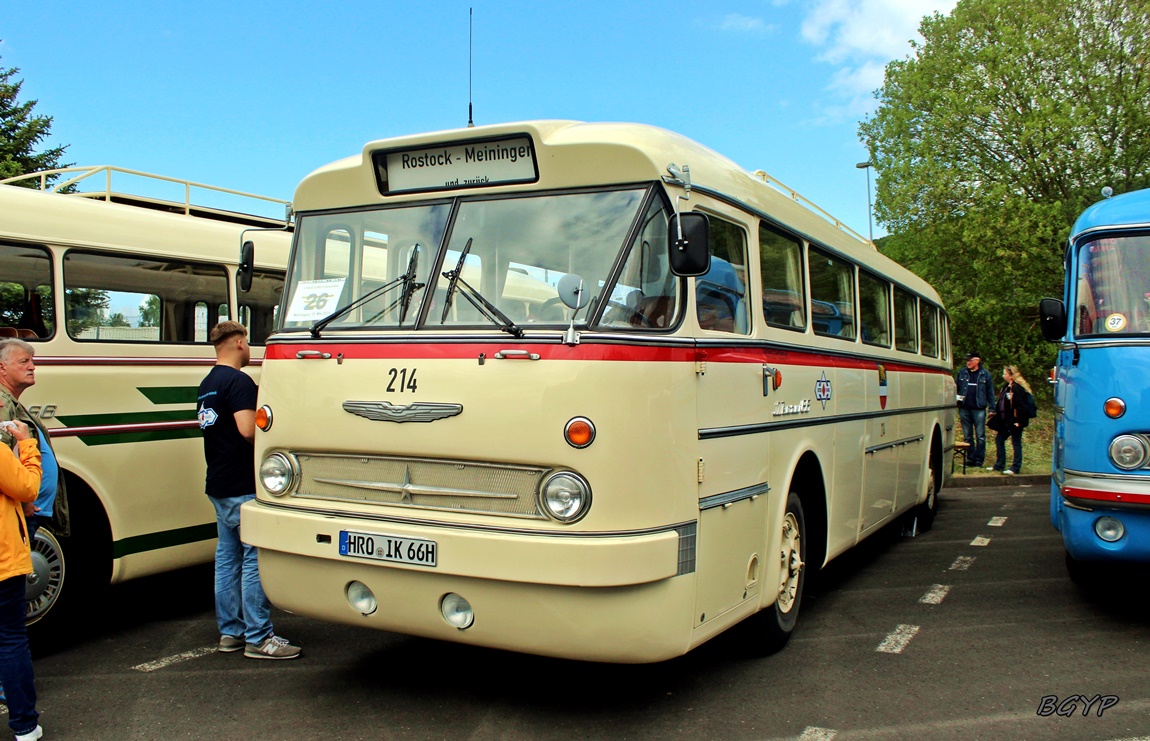 Мекленбург-Передняя Померания, Ikarus  66 № 214; Тюрингия — 8. Ikarus-Bus-Treffen in Deutschland — Meiningen 17.05.2025