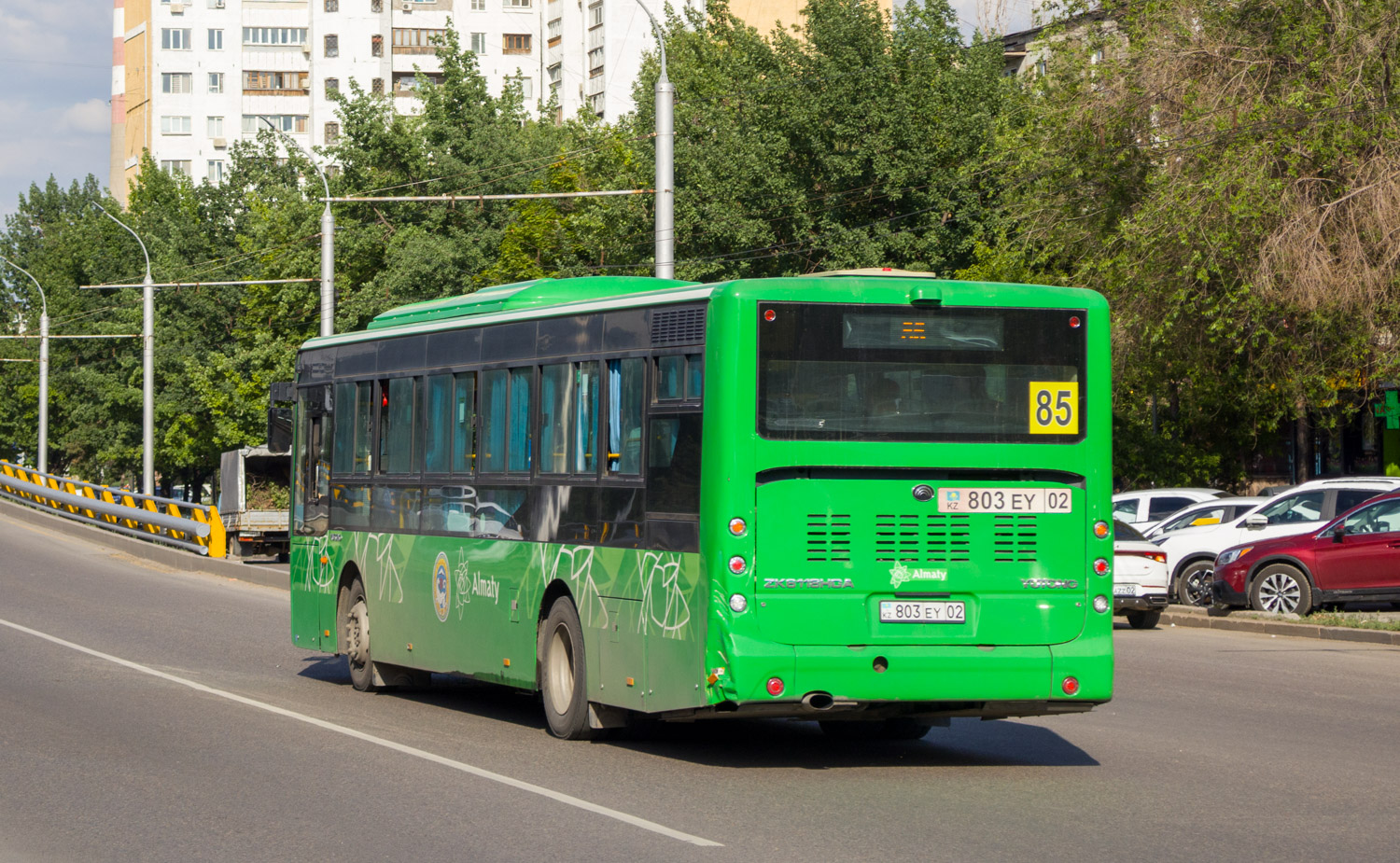 Алматы, Yutong ZK6118HGA (QazTehna) № 803 EY 02