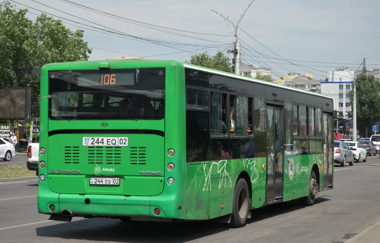 Алматы, Yutong ZK6118HGA № 244 EQ 02