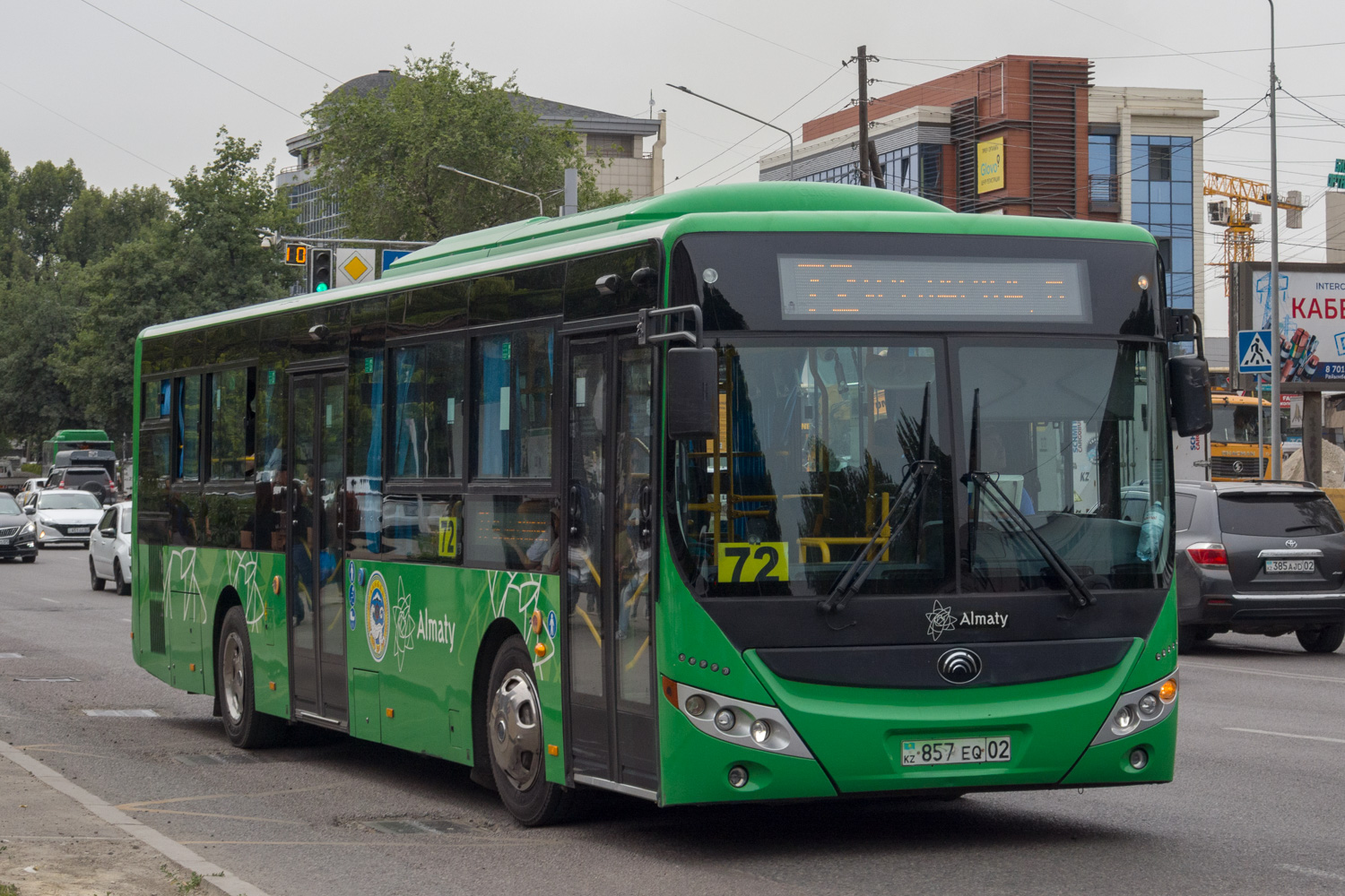 Алматы, Yutong ZK6118HGA (QazTehna) № 857 EQ 02